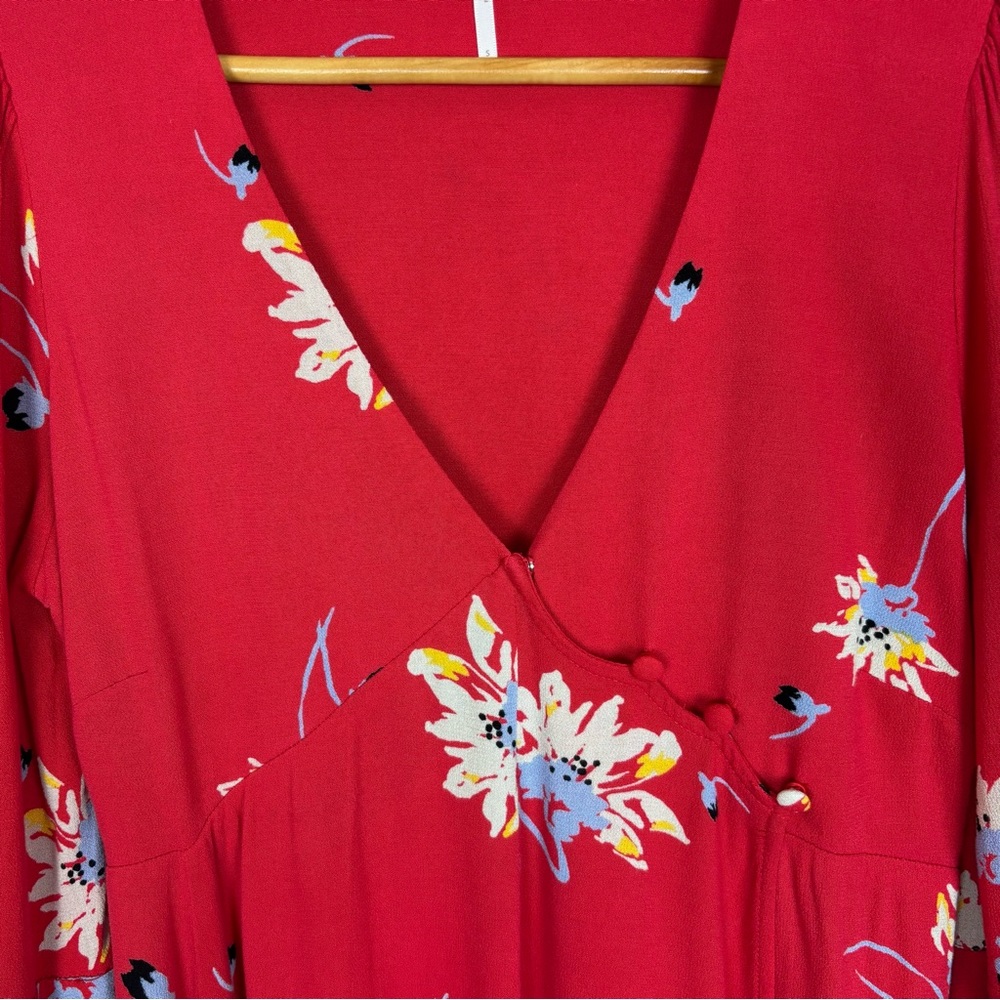 Free People Time On My Side Red Floral
Mini Dress Size Small - Picture 7 of 12